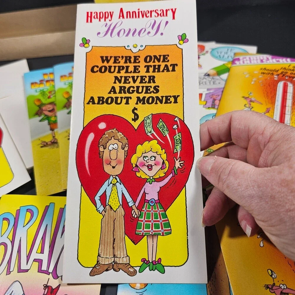 Vtg 1980s Unused Comic Greeting Cards Just for Laughs Mixed Occasions Set of 10